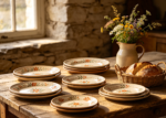 Rustic Farmhouse Ceramic Serving Plate Collection